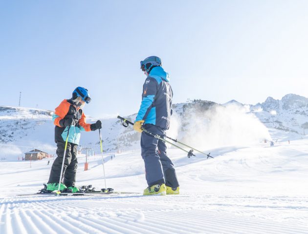 esquiar con niños